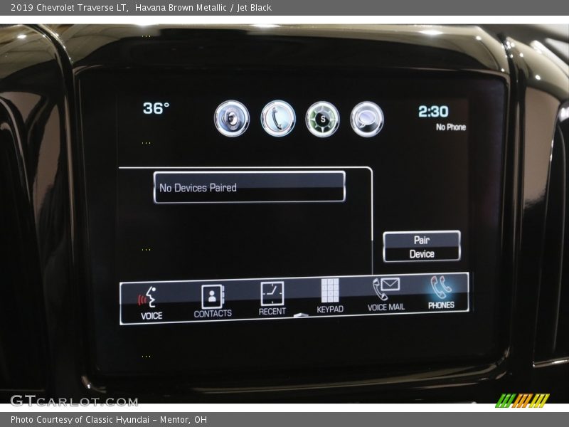 Havana Brown Metallic / Jet Black 2019 Chevrolet Traverse LT