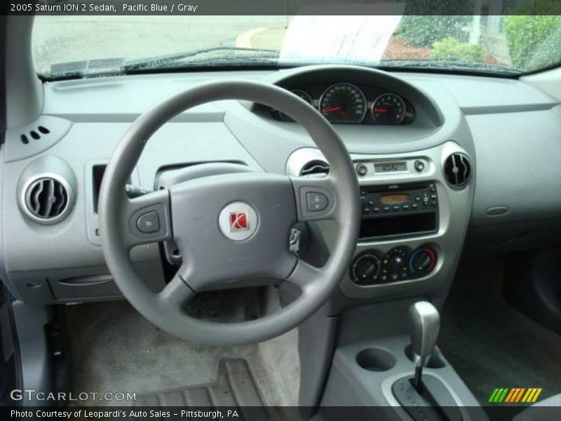Pacific Blue / Gray 2005 Saturn ION 2 Sedan