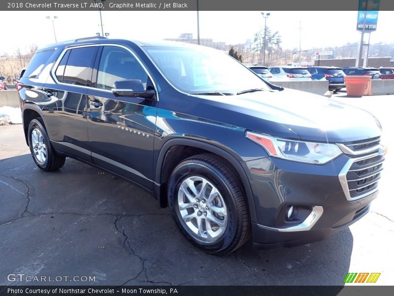 Graphite Metallic / Jet Black 2018 Chevrolet Traverse LT AWD