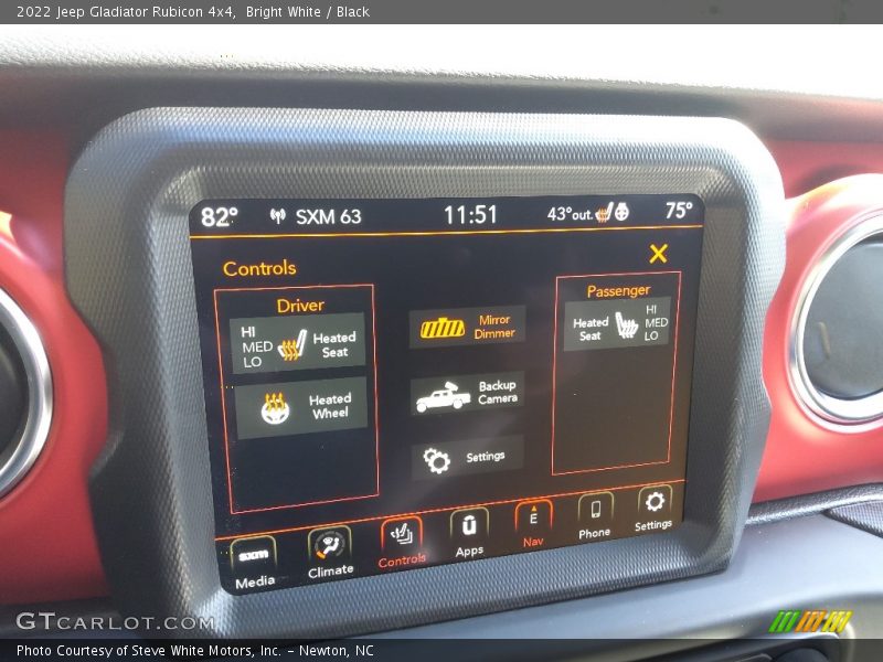 Bright White / Black 2022 Jeep Gladiator Rubicon 4x4