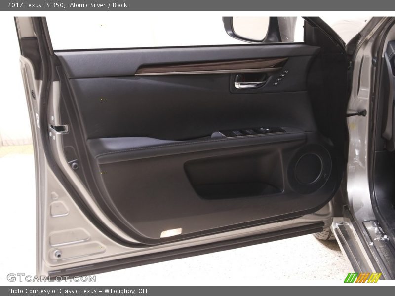 Atomic Silver / Black 2017 Lexus ES 350