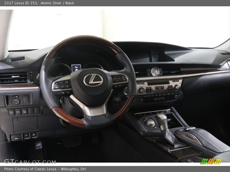 Atomic Silver / Black 2017 Lexus ES 350