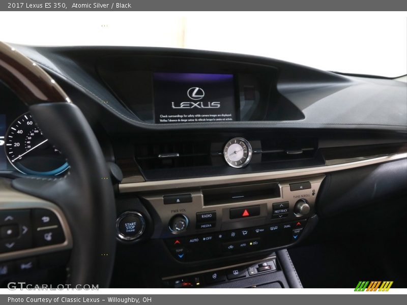 Atomic Silver / Black 2017 Lexus ES 350