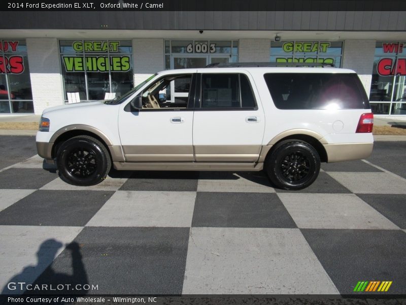 Oxford White / Camel 2014 Ford Expedition EL XLT