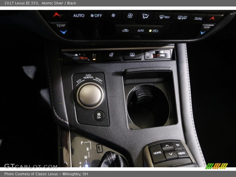 Atomic Silver / Black 2017 Lexus ES 350