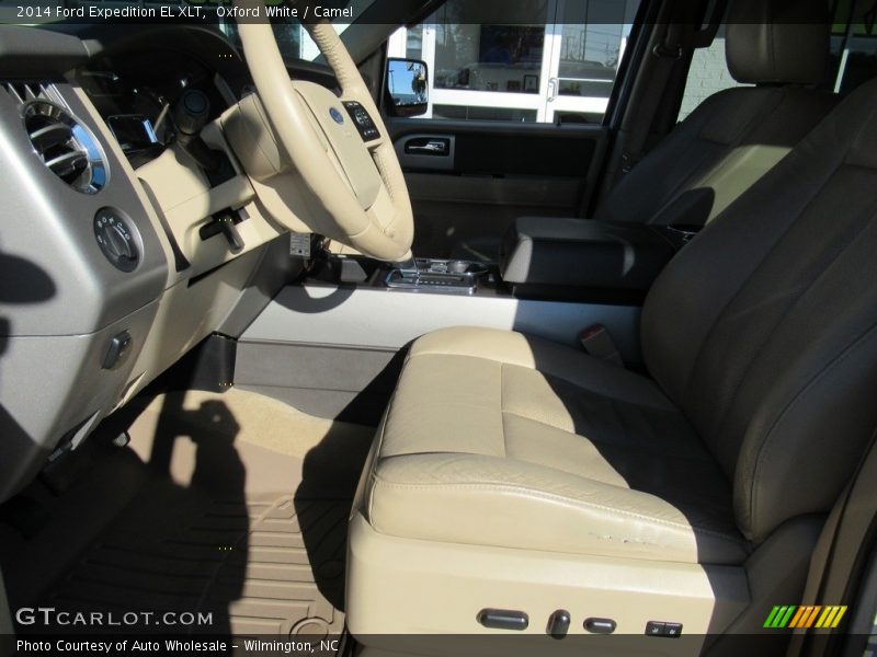 Oxford White / Camel 2014 Ford Expedition EL XLT