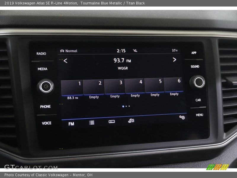 Audio System of 2019 Atlas SE R-Line 4Motion