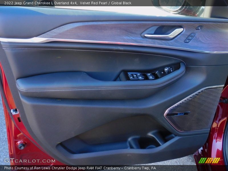 Velvet Red Pearl / Global Black 2022 Jeep Grand Cherokee L Overland 4x4