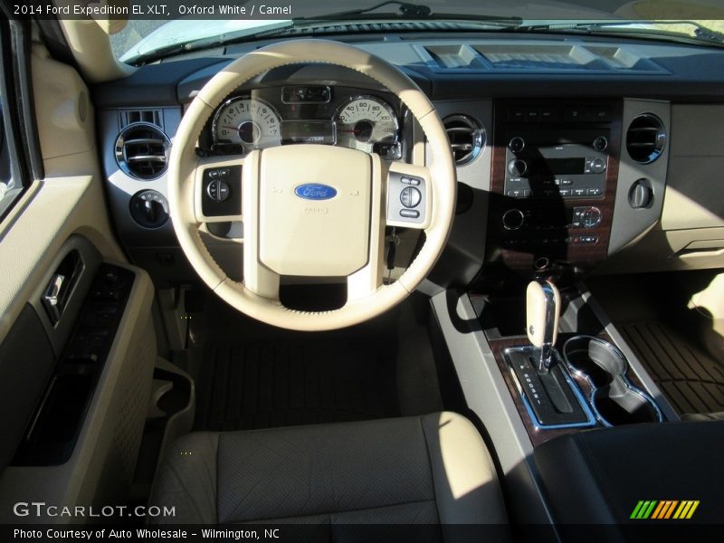 Oxford White / Camel 2014 Ford Expedition EL XLT