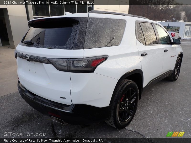 Summit White / Jet Black 2019 Chevrolet Traverse Premier AWD
