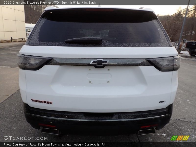 Summit White / Jet Black 2019 Chevrolet Traverse Premier AWD