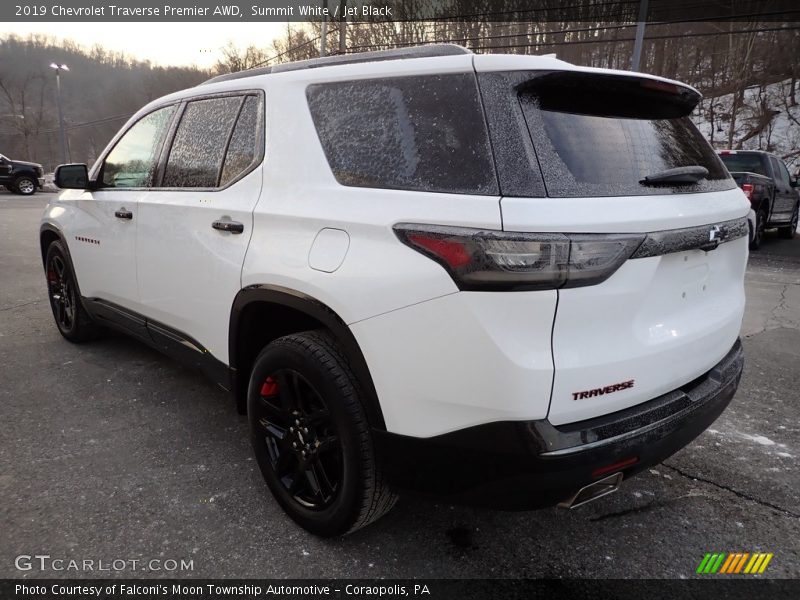 Summit White / Jet Black 2019 Chevrolet Traverse Premier AWD