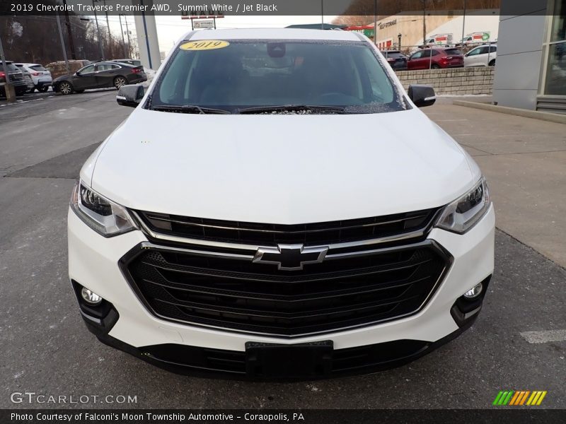 Summit White / Jet Black 2019 Chevrolet Traverse Premier AWD