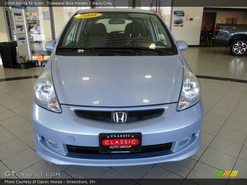 Tidewater Blue Metallic / Black/Grey 2008 Honda Fit Sport