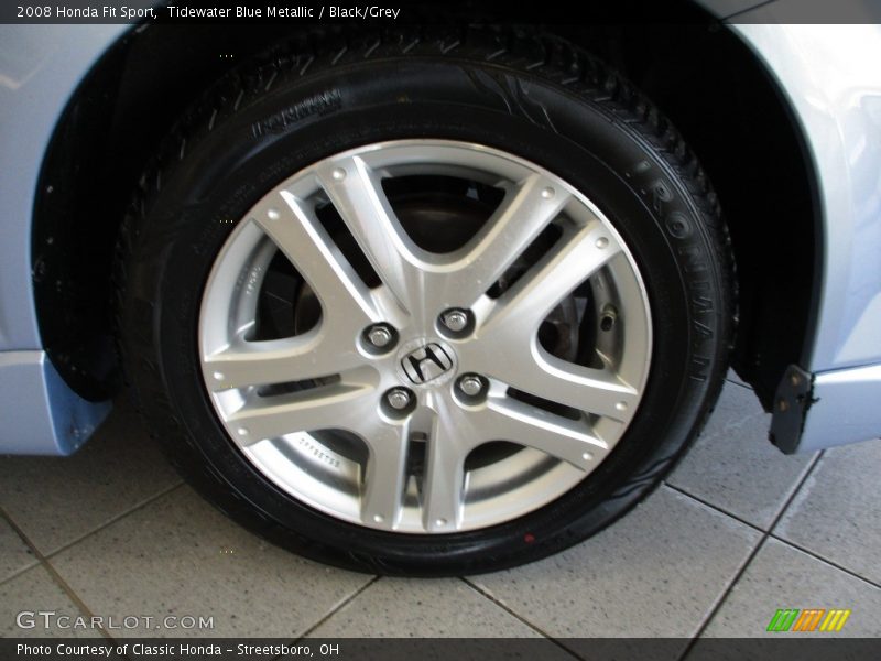 Tidewater Blue Metallic / Black/Grey 2008 Honda Fit Sport
