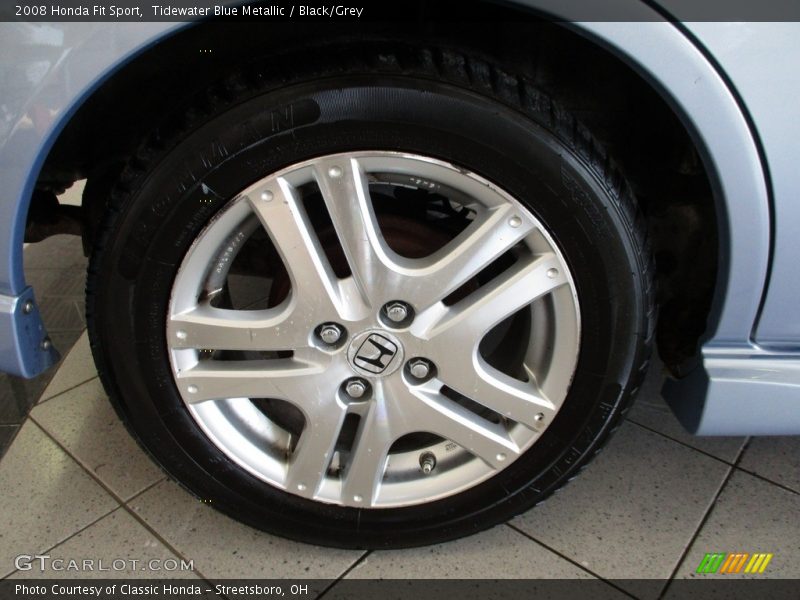 Tidewater Blue Metallic / Black/Grey 2008 Honda Fit Sport