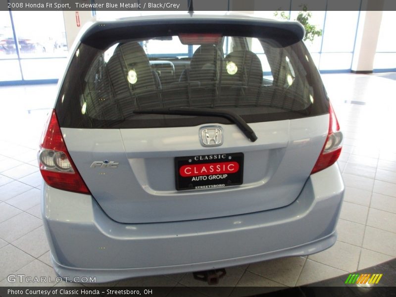 Tidewater Blue Metallic / Black/Grey 2008 Honda Fit Sport