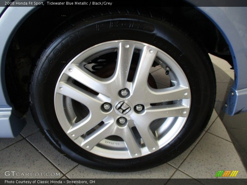 Tidewater Blue Metallic / Black/Grey 2008 Honda Fit Sport
