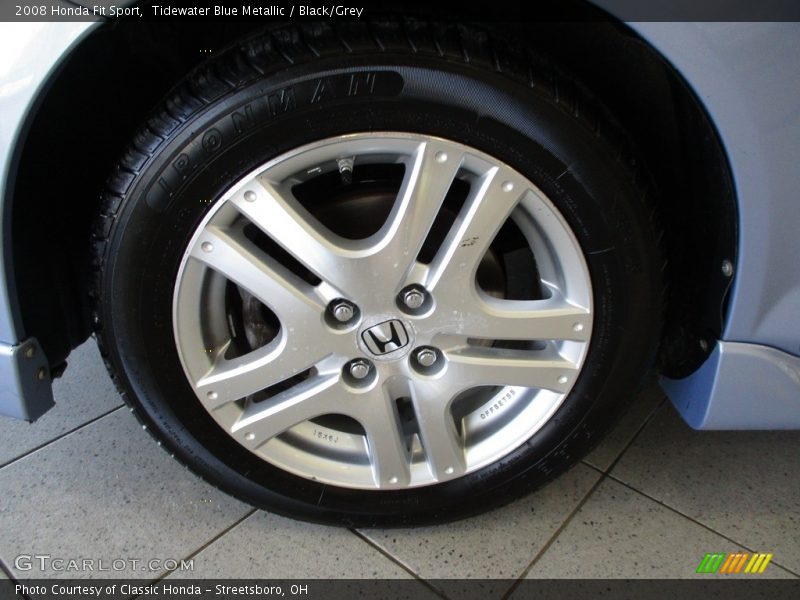 Tidewater Blue Metallic / Black/Grey 2008 Honda Fit Sport