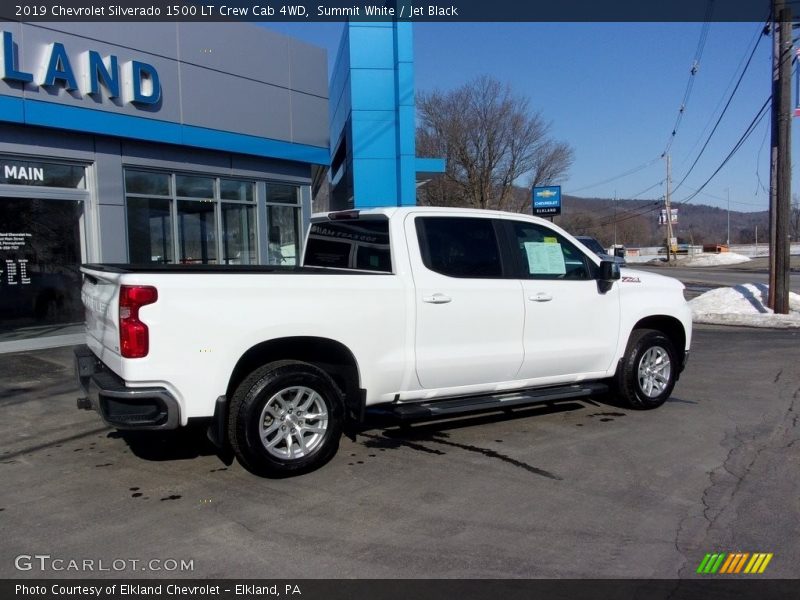 Summit White / Jet Black 2019 Chevrolet Silverado 1500 LT Crew Cab 4WD