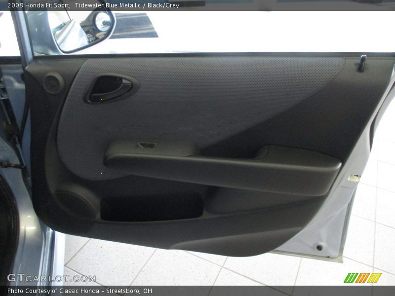 Tidewater Blue Metallic / Black/Grey 2008 Honda Fit Sport