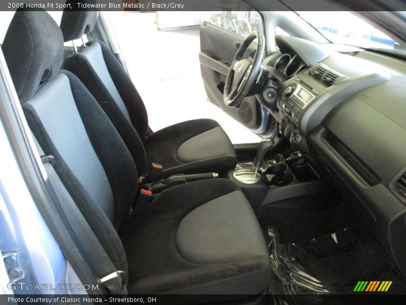 Tidewater Blue Metallic / Black/Grey 2008 Honda Fit Sport