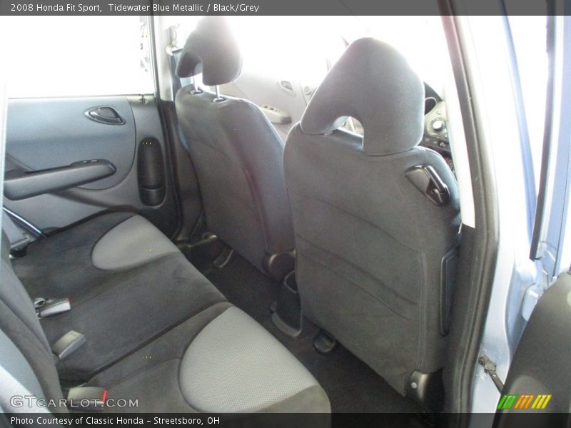 Tidewater Blue Metallic / Black/Grey 2008 Honda Fit Sport