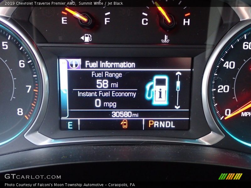 Summit White / Jet Black 2019 Chevrolet Traverse Premier AWD