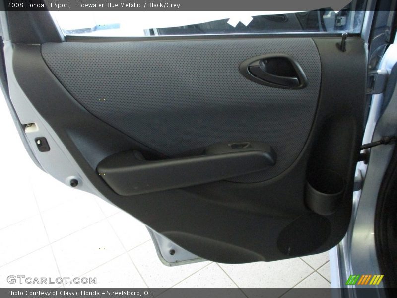Tidewater Blue Metallic / Black/Grey 2008 Honda Fit Sport