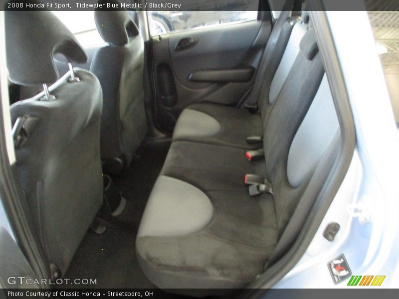 Tidewater Blue Metallic / Black/Grey 2008 Honda Fit Sport