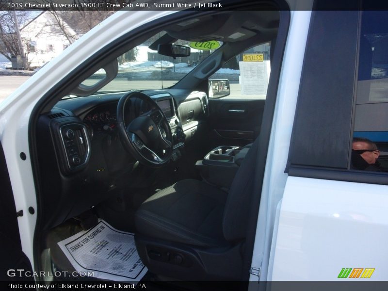 Summit White / Jet Black 2019 Chevrolet Silverado 1500 LT Crew Cab 4WD