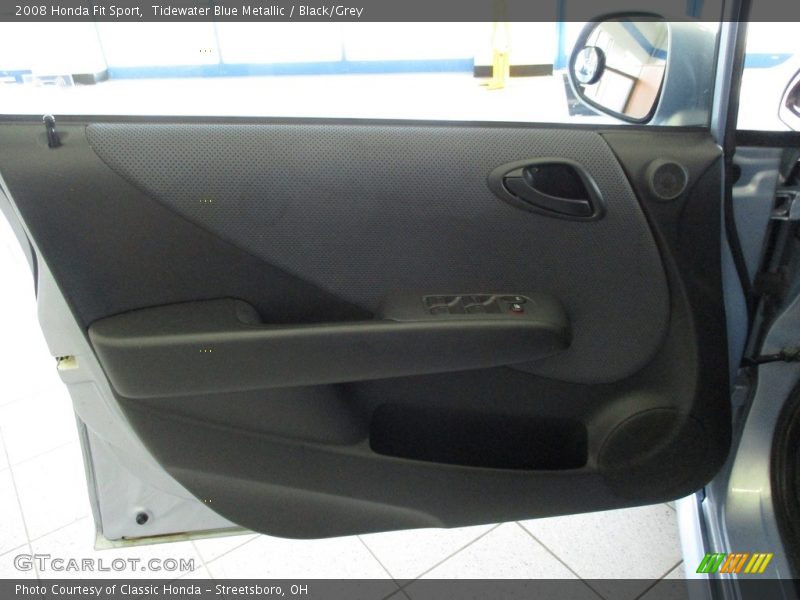 Tidewater Blue Metallic / Black/Grey 2008 Honda Fit Sport