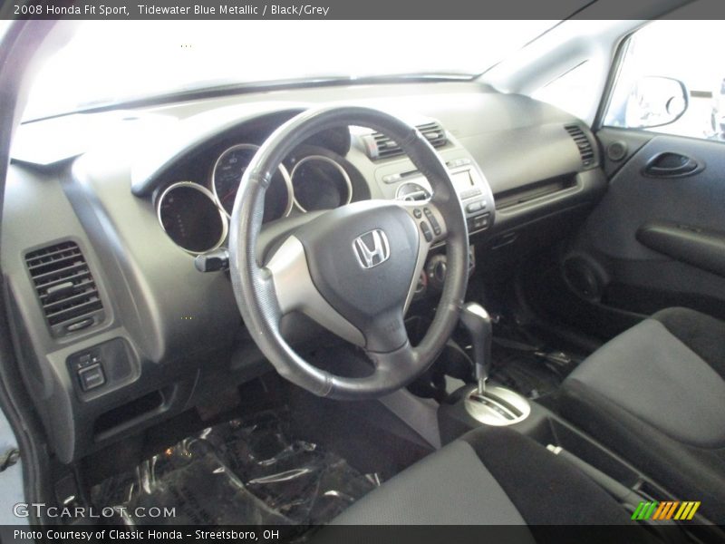 Tidewater Blue Metallic / Black/Grey 2008 Honda Fit Sport