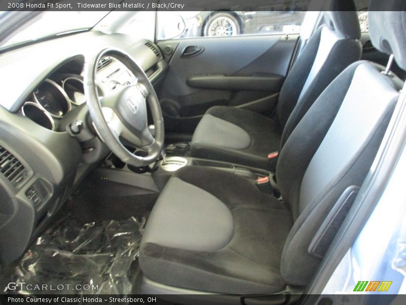 Tidewater Blue Metallic / Black/Grey 2008 Honda Fit Sport