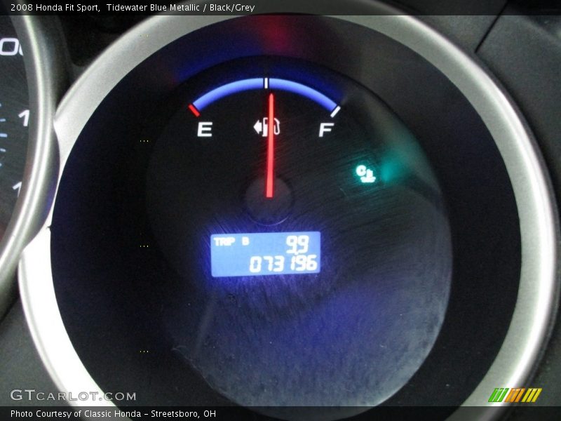 Tidewater Blue Metallic / Black/Grey 2008 Honda Fit Sport