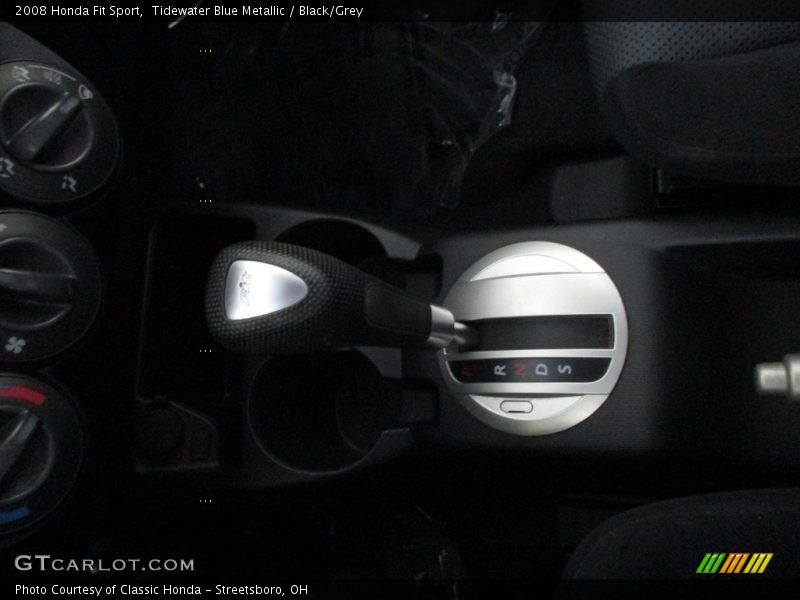 Tidewater Blue Metallic / Black/Grey 2008 Honda Fit Sport
