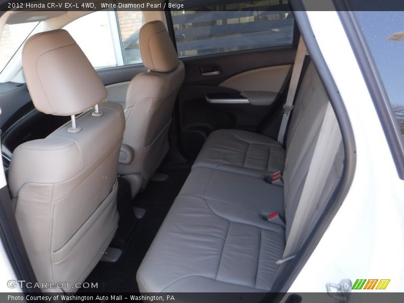 White Diamond Pearl / Beige 2012 Honda CR-V EX-L 4WD