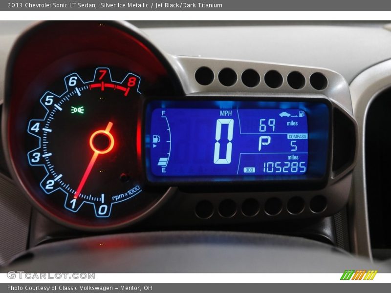 Silver Ice Metallic / Jet Black/Dark Titanium 2013 Chevrolet Sonic LT Sedan