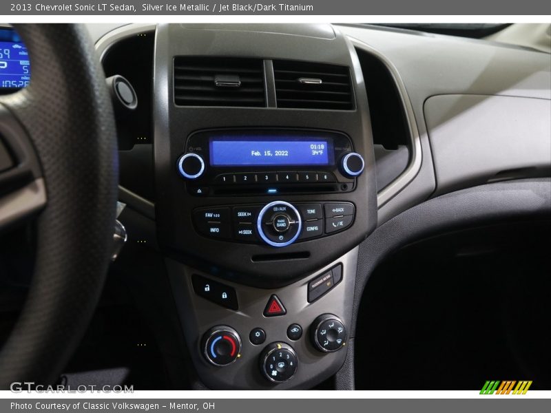 Silver Ice Metallic / Jet Black/Dark Titanium 2013 Chevrolet Sonic LT Sedan