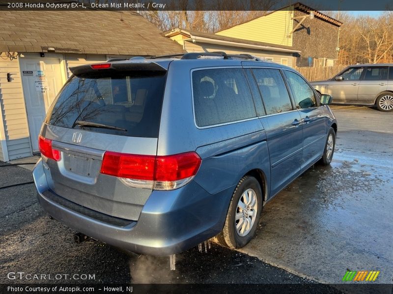 Ocean Mist Metallic / Gray 2008 Honda Odyssey EX-L