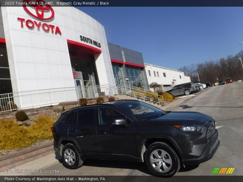 Magnetic Gray Metallic / Black 2020 Toyota RAV4 LE AWD