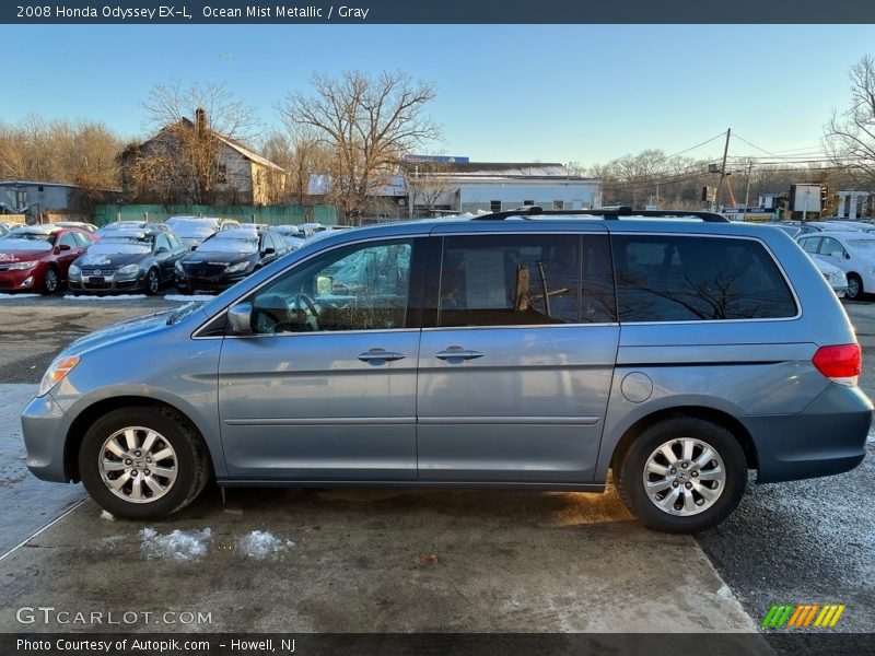Ocean Mist Metallic / Gray 2008 Honda Odyssey EX-L