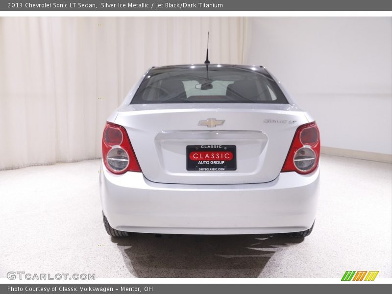 Silver Ice Metallic / Jet Black/Dark Titanium 2013 Chevrolet Sonic LT Sedan