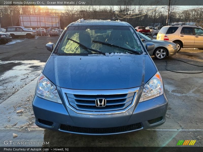 Ocean Mist Metallic / Gray 2008 Honda Odyssey EX-L