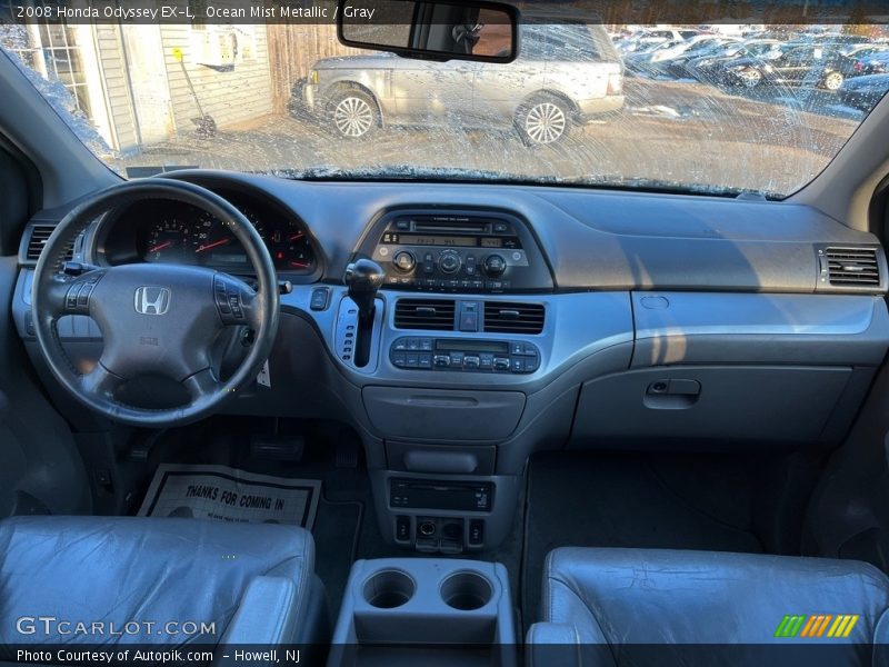 Ocean Mist Metallic / Gray 2008 Honda Odyssey EX-L