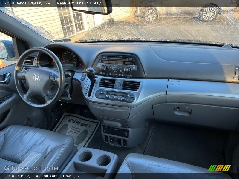 Ocean Mist Metallic / Gray 2008 Honda Odyssey EX-L