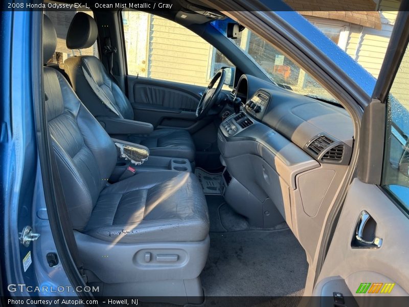 Ocean Mist Metallic / Gray 2008 Honda Odyssey EX-L