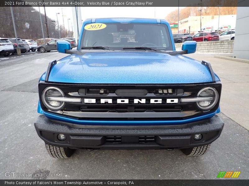 Velocity Blue / Space Gray/Navy Pier 2021 Ford Bronco Outer Banks 4x4 4-Door
