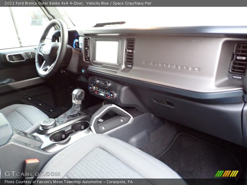  2021 Bronco Outer Banks 4x4 4-Door Space Gray/Navy Pier Interior