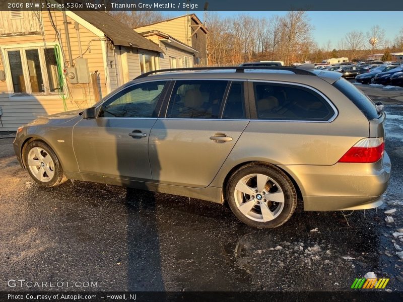 Titanium Grey Metallic / Beige 2006 BMW 5 Series 530xi Wagon